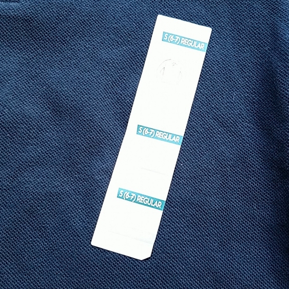 Navy long sleeve polo, boys size 6-7, Old Navy - Picture 3 of 4